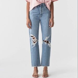 Agolde 90's Mid Rise Loose Fit jeans in Fall Out 25